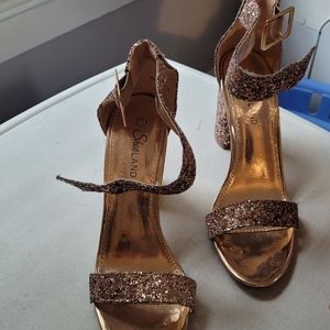 Rose gold heels